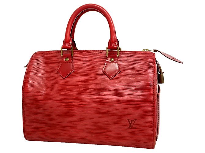 Borsa Louis Vuitton Epi Speedy 25 Rosso