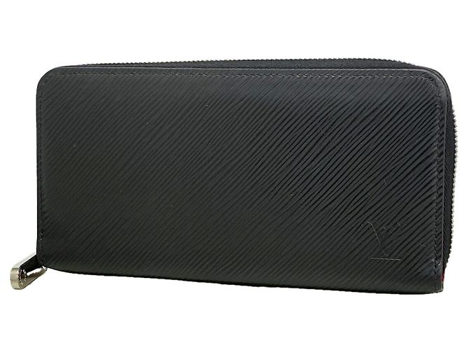 Louis Vuitton Epi Zippy Wallet Black Pink