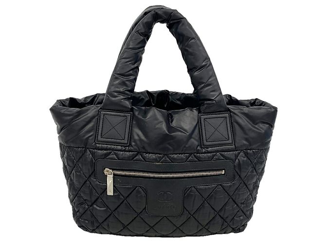 Chanel Coco Cocoon Nylon Tote Bag Schwarz