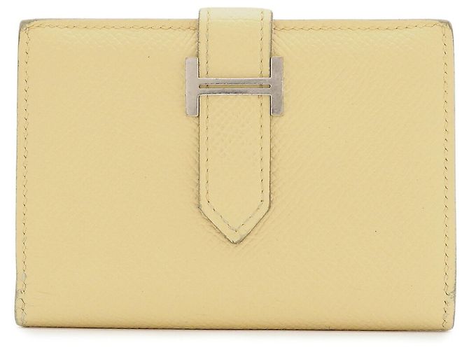 Hermès Hermes Bearn Visitenkartenetui Roh Gelb