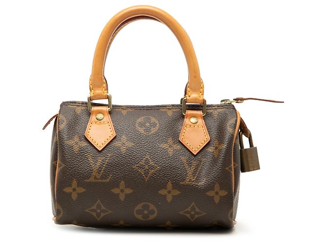 Louis Vuitton Brown Monogram Mini Speedy HL Marron