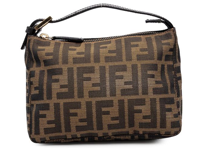 Fendi Handtasche aus braunem Zucca-Canvas