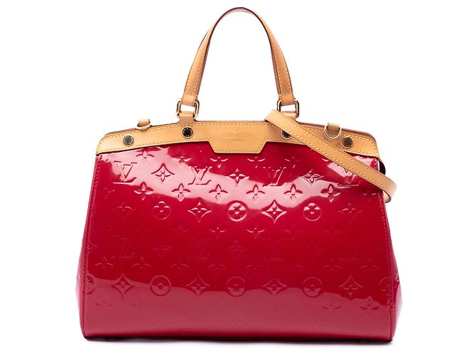 Louis Vuitton Red Monogram Vernis Brea MM Rosso