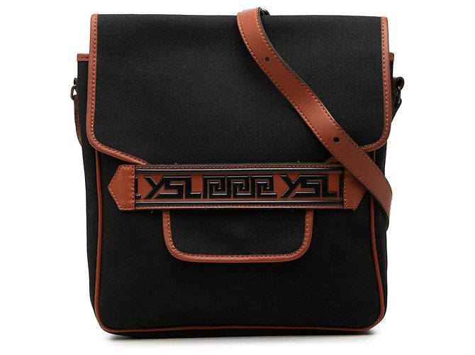 Autre Marque Borsa a tracolla Saint Laurent in tela nera Nero
