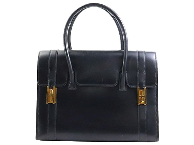 Bolsa Hermès Black Box Calf Drag 27 Preto