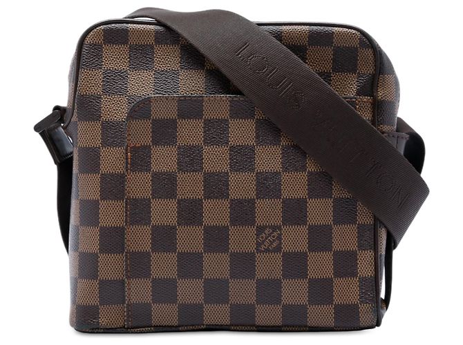 Louis Vuitton Brown Damier Ebene Olav PM Marrom