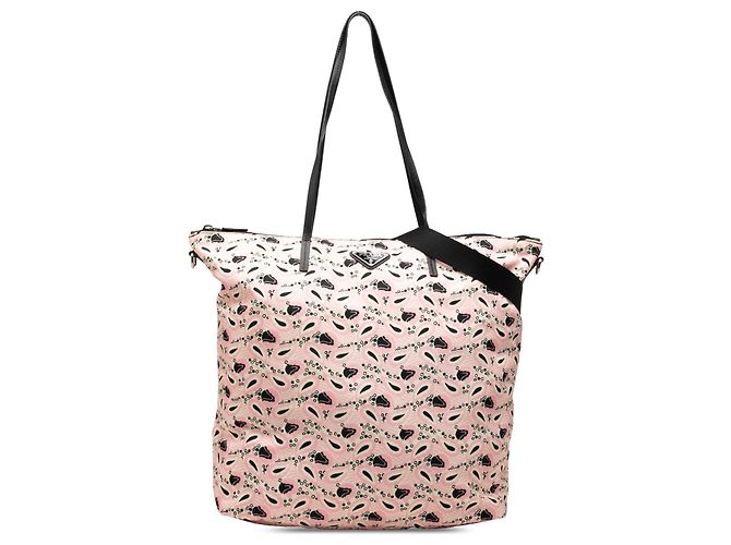 Tote Prada em Tessuto Stampato Rosa
