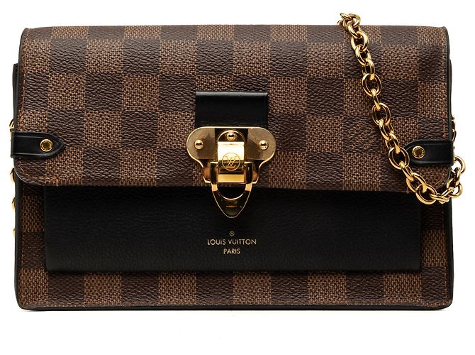 Louis Vuitton Brown Damier Ebene Vavin Wallet on Chain