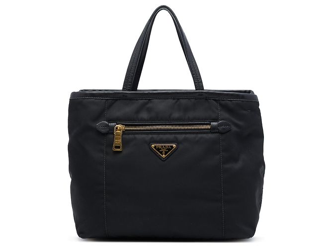 Prada Black Tessuto Tote