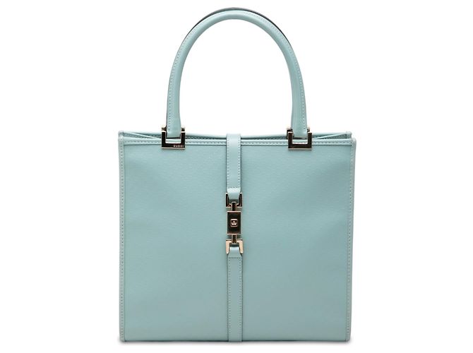 Gucci Blue Microguccissima Jackie Handtasche Blau Hellblau