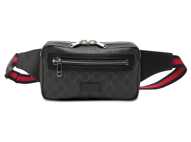 Borsetta cintura Gucci Black GG Supreme Web Nero