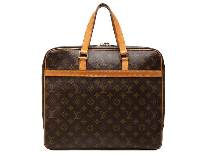 Louis Vuitton Brown Monogram Porte Documents Pegase Marrone