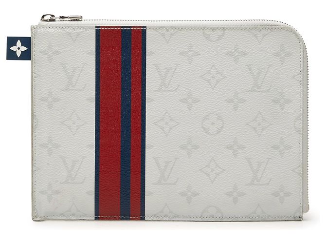 Louis Vuitton White Monogram White Pochette Jour PM Blanco