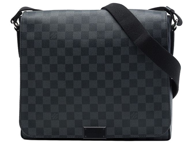 Louis Vuitton Black Damier Graphite District MM Noir