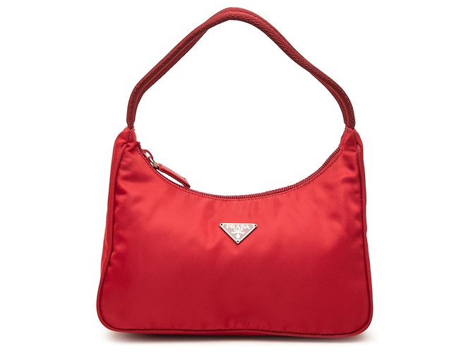 Re-Edition Prada Borsa a spalla Mini Tessuto Re Edition 2000 Rossa Rosso