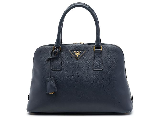 Sac Satchel Prada Blue Medium Saffiano Lux Promenade Bleu Bleu Marine