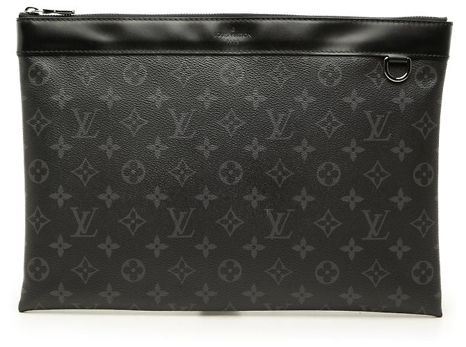 Louis Vuitton Black Monogram Eclipse Discovery Pochette GM
