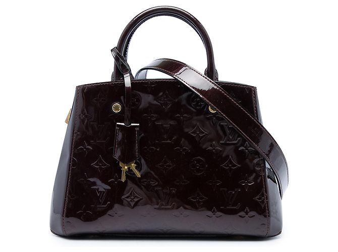 Louis Vuitton Purple Monogram Vernis Montaigne BB Lila