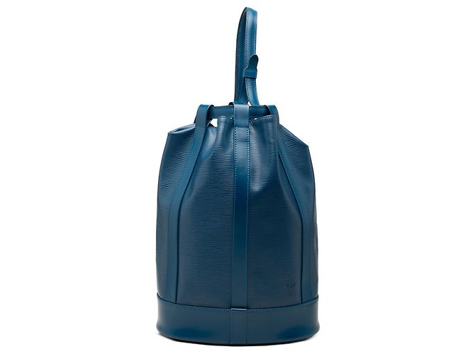 Louis Vuitton Blue Epi Randonnee PM Azul