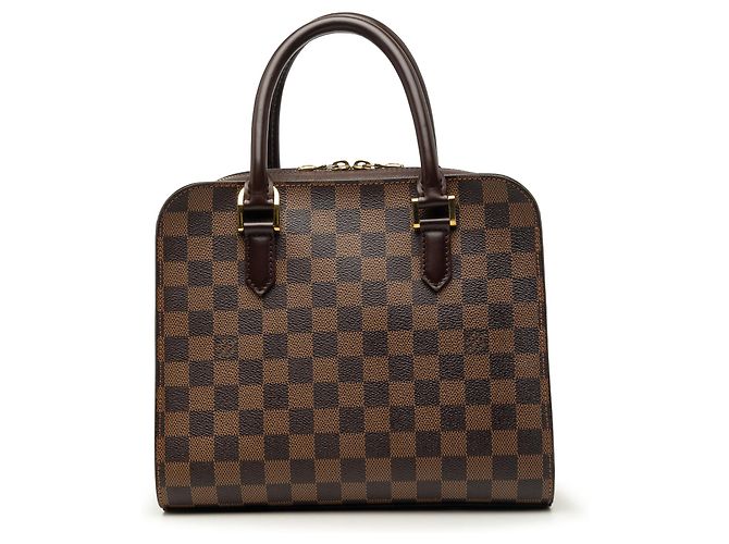 Louis Vuitton Brown Damier Ebene Triana Marrom