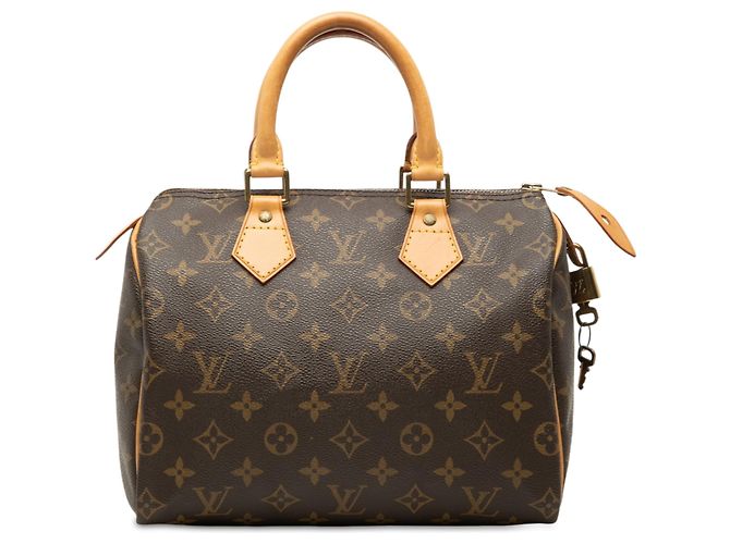Louis Vuitton Brown Monogram Speedy 25 Marron