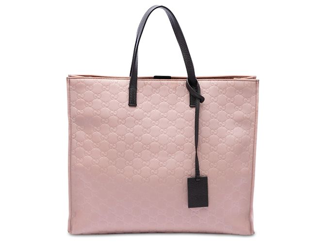Tote Gucci em nylon GG rosa