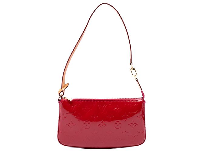 Louis Vuitton Red Monogram Vernis Pochette Accessoires Rosso
