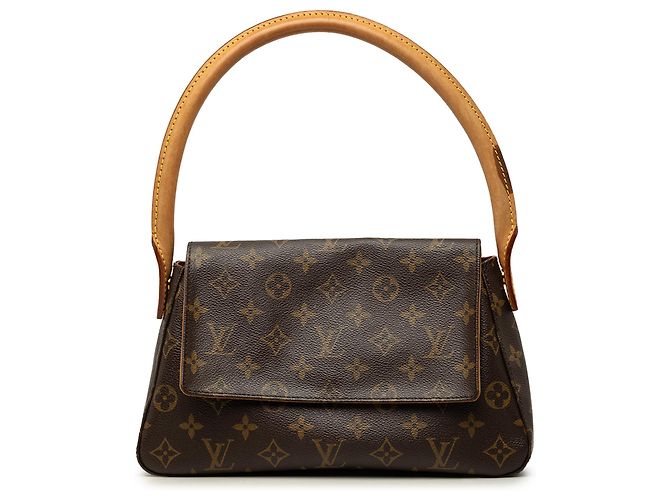 Louis Vuitton Brown Monogram Mini Looping Marron