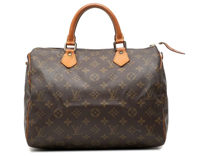 Louis Vuitton Brown Monogram Speedy 30 Marrom