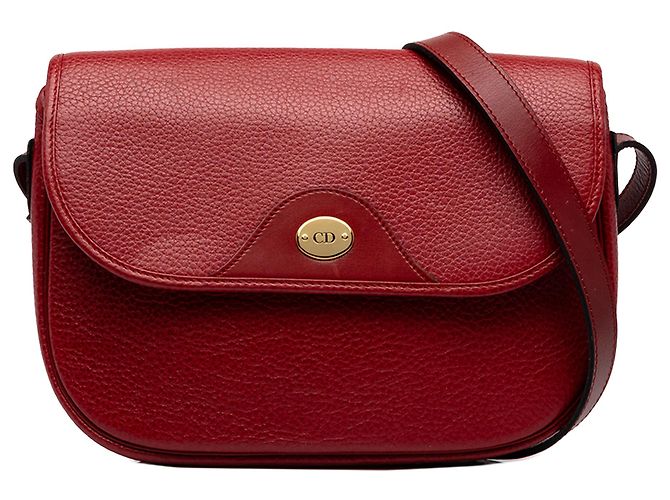 Autre Marque Borsa a tracolla Dior in pelle rossa Rosso
