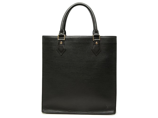 Louis Vuitton Black Epi Sac Plat PM Nero
