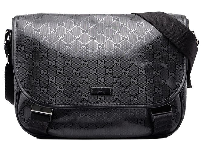 Gucci Borsa a Tracolla Stampata GG Nera Nero