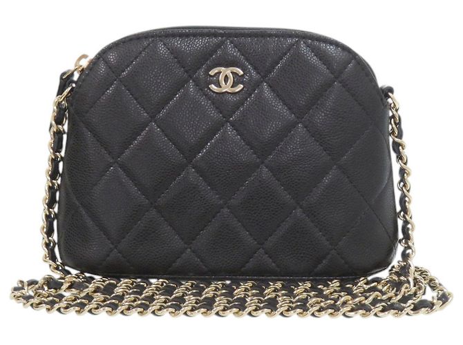 Borsa a tracolla mini Chanel Matelassé Nero
