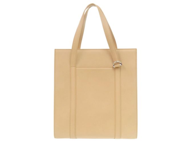 Cartier Cabochon Shopper aus Leder in Beige