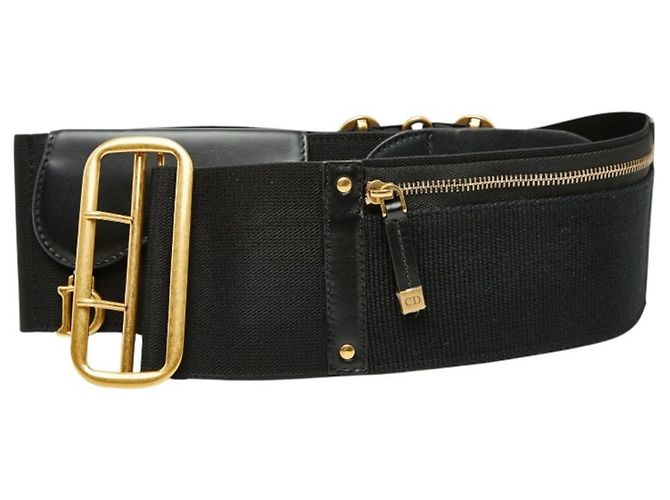 Christian Dior Dior Saddle Belt Black