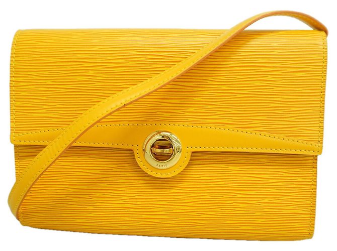 Borsa a tracolla Louis Vuitton Epi Arche Giallo