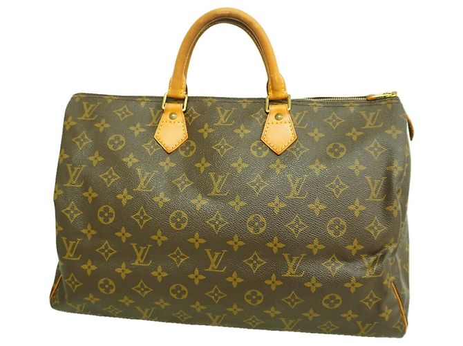 Bolso Louis Vuitton Monogram Speedy 40 Castaño