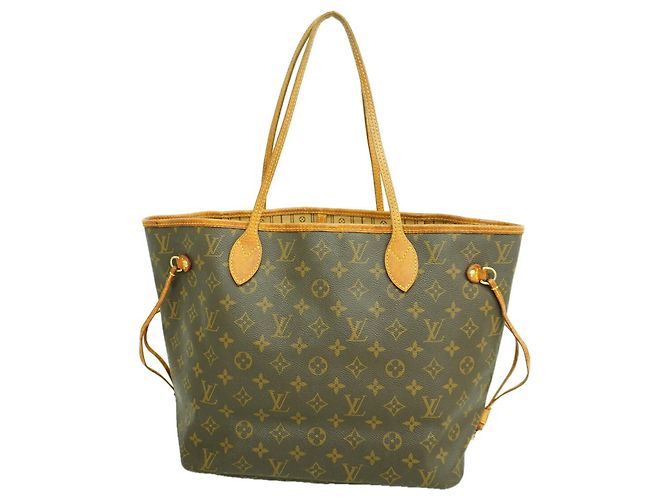 Borsa Tote Louis Vuitton Monogram Neverfull MM Marrone