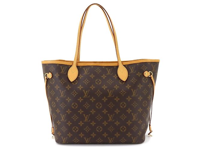 Bolso Tote Louis Vuitton Neverfull MM Monogram Beige Monograma