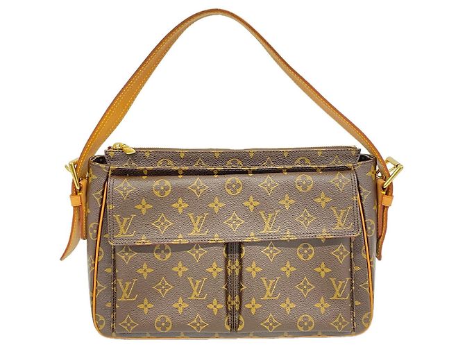 Bolsa de Ombro Louis Vuitton Monogram Vivacite GM Marrom