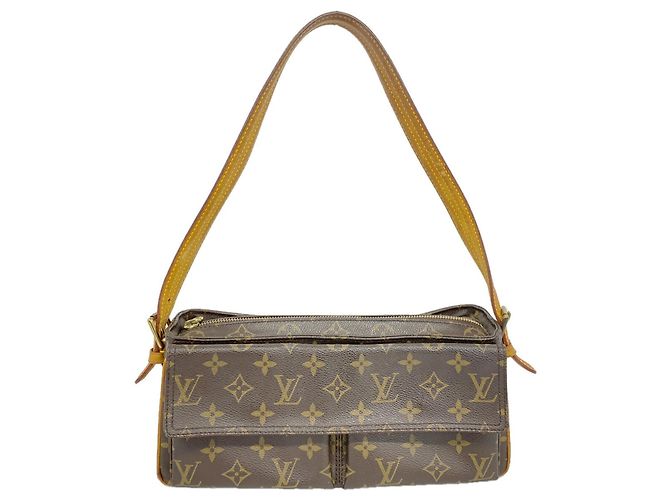 Bolsa de Ombro Louis Vuitton Monogram Vivacite MM Marrom