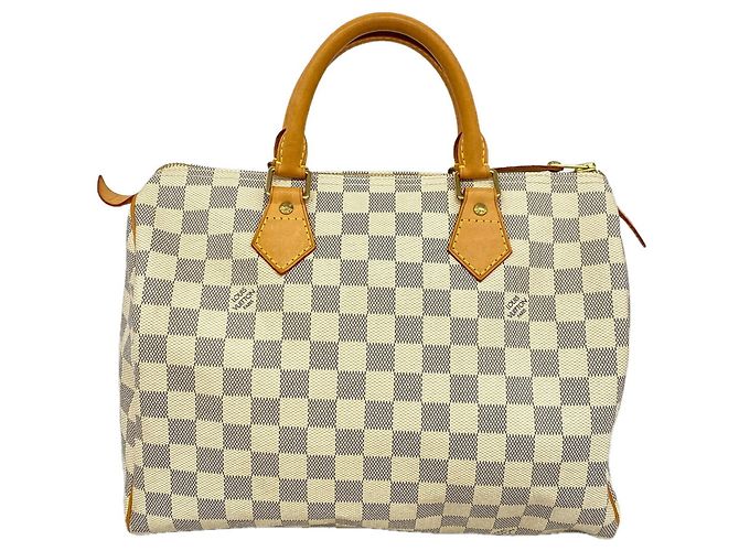 Bolsa Louis Vuitton Damier Azur Speedy 30 Branco