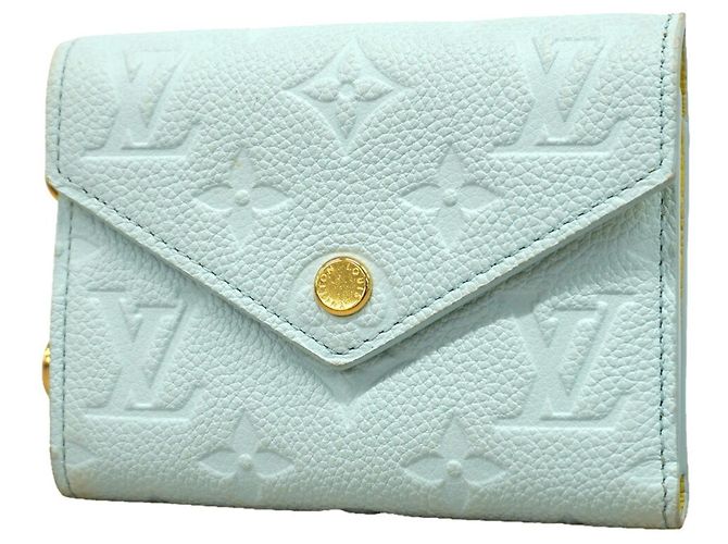 Portefeuille Louis Vuitton Tri-fold Bleu clair