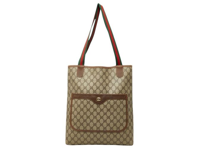 Borsa a tracolla e Tote Gucci Old GG Plus Sherry Line Beige