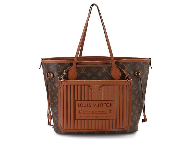 Louis Vuitton Neverfull Inside Out MM Monogram Tote Camelo Monograma