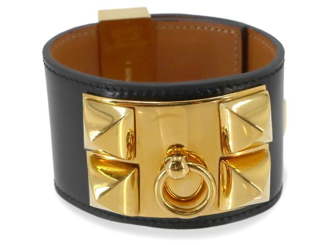 Hermès Pulseira com pingentes Hermes Collier de Chien Preto