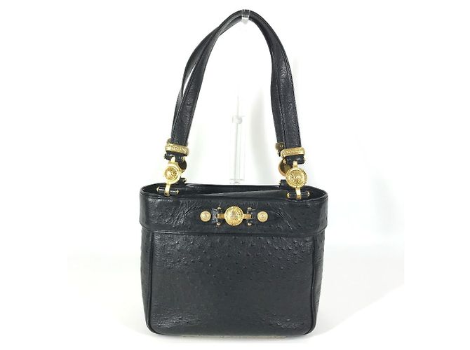 Sac cabas Versace Vintage Logo Sunburst Noir