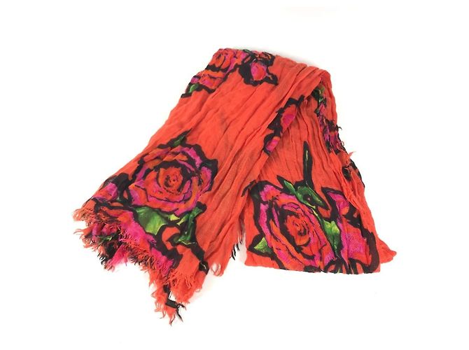 Stola Louis Vuitton in cashmere e seta arancione