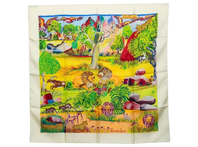 Hermès Hermes Carre 90 Nuba Mountain Scarf Multicolore