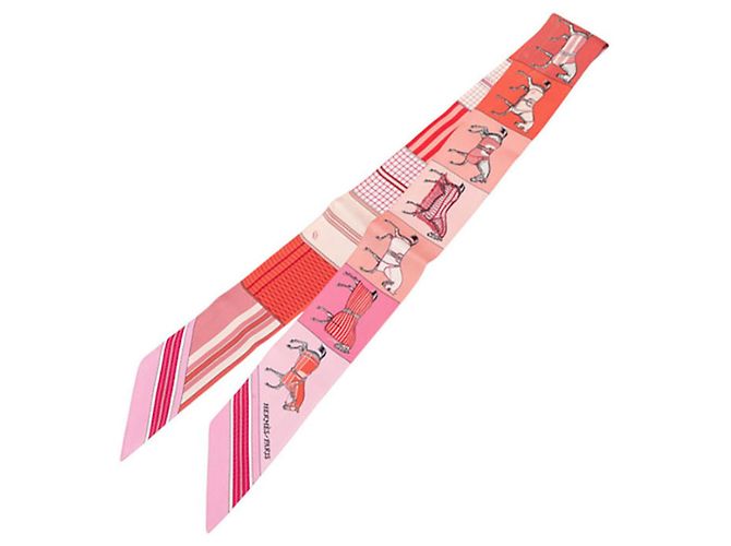 Hermès Hermes Twilly Couvertures Nouvelles Scarf Rosa